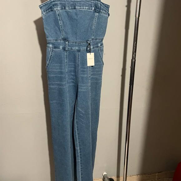 Forever 21 Blue Denim Jumpsuit - Picture 2 of 10